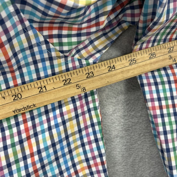 Barbour Shirt Mens Large Gingham Check Terence‎ Tailored Long Sleeve Button Up - Picture 7 of 8
